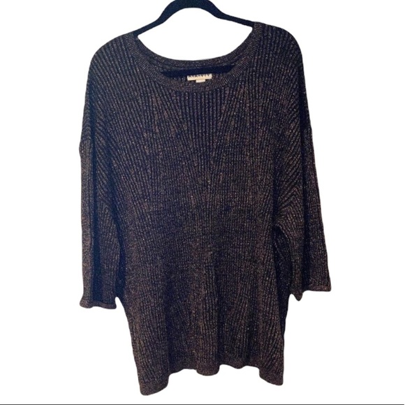 Black Metallic Sweater - Picture 3 of 6